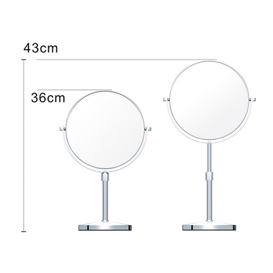 Desktop mirror with retractable stand-updated version