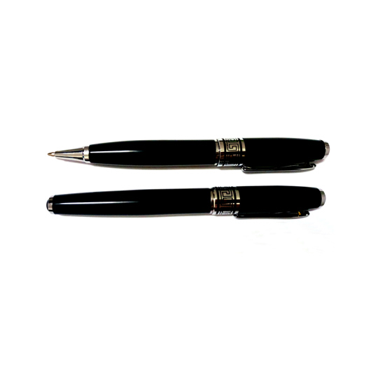 Black ballpoint pen&roller pen
